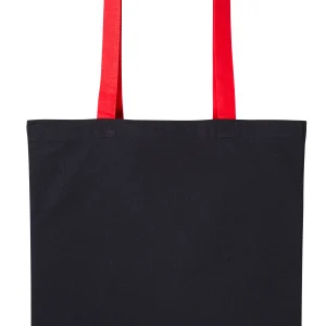 Tote bag coton bicolore Varsity anses longues RL150 — Rouge Feu