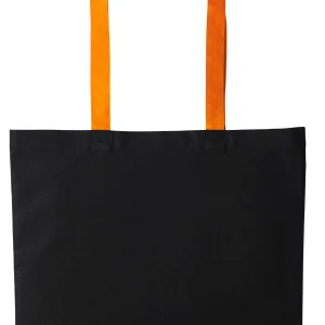 Tote bag coton bicolore Varsity anses longues RL150 — Orange