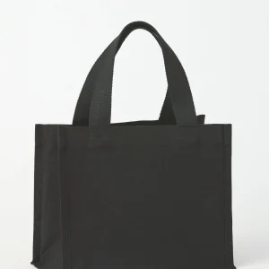 Tote bag canvas recycle premium tenue debout RL675 — Noir