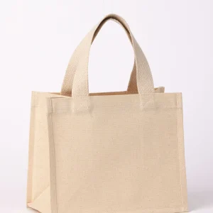 Tote bag canvas recycle premium tenue debout RL675 — Naturel