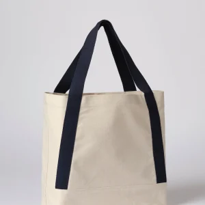 Tote bag recycle Dakota anses contrastees RL685 — Bleu Marine
