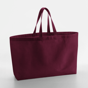 W696 Sac Fourre-Tout en Toile Oversize — Bourgogne