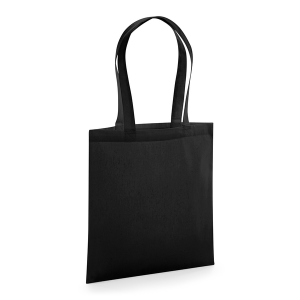 W261 Sac Fourre-tout en Coton Biologique de Qualité — Noir