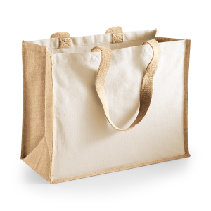 W422 Sac d'imprimeur classique en jute — Naturel