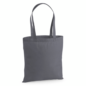 W201 Sac fourre-tout en coton de qualité — Gris graphite