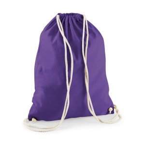 W110 sac de gym en coton — Violet