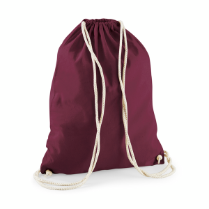W110 sac de gym en coton — Bourgogne