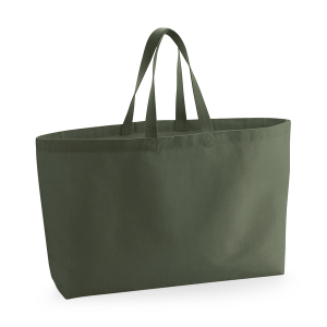 W696 Sac Fourre-Tout en Toile Oversize — Vert olive