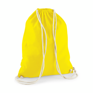 W110 sac de gym en coton — Jaune