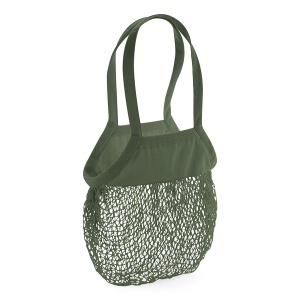 W150 Filet à Provisions en Coton Biologique — Vert olive
