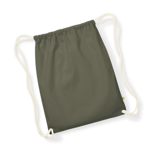 W810 sac de gym biologique Earthaware® — Vert olive
