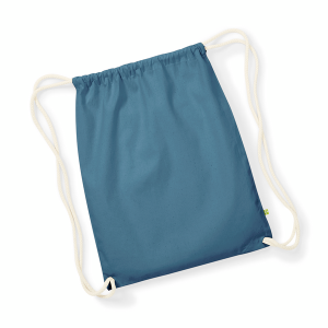 W810 sac de gym biologique Earthaware® — Bleu de l'armée de l'air