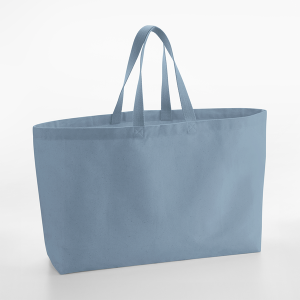 W696 Sac Fourre-Tout en Toile Oversize — Bleu poussiéreux