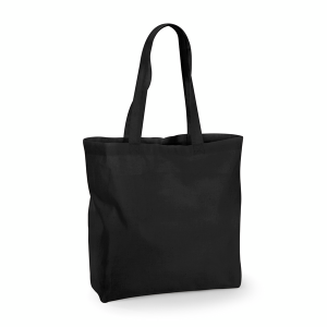 W925 Maxi Sac Fourre-Tout en Coton Recyclé — Noir