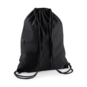 W110 sac de gym en coton — Noir/Noir
