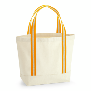 W690 Sac Bateau Biologique EarthAware™ — Naturel/Ambre