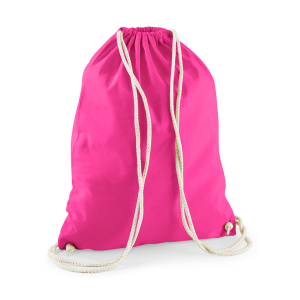 W110 sac de gym en coton — Fuchsia