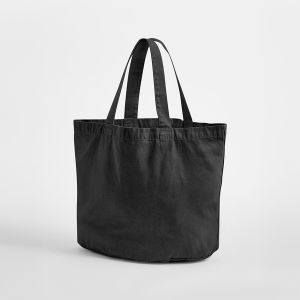W345 Sac shopping teint en vêtement — Noir vintage