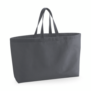 W696 Sac Fourre-Tout en Toile Oversize — Gris graphite