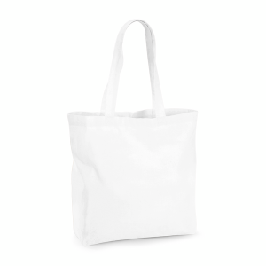W265 Maxi sac Fourre-tout en Coton Biologique de Qualité — Blanc