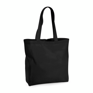 W265 Maxi sac Fourre-tout en Coton Biologique de Qualité — Noir
