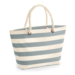 W680 Sac de Plage Nautical — Naturel/Gris