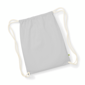 W810 sac de gym biologique Earthaware® — Gris clair