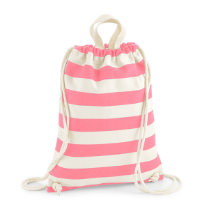 W686 Sac de Gym Nautical — Naturel/Rose