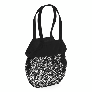 W150 Filet à Provisions en Coton Biologique — Noir