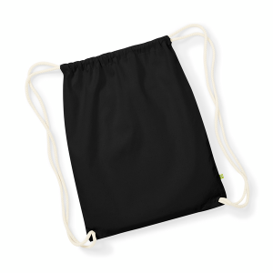 W810 sac de gym biologique Earthaware® — Noir