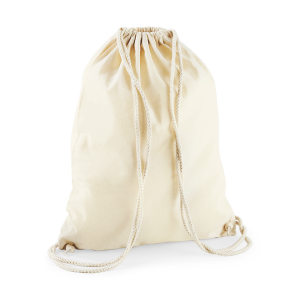 W110 sac de gym en coton — Naturel