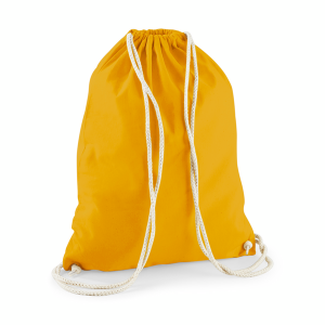 W110 sac de gym en coton — Moutarde