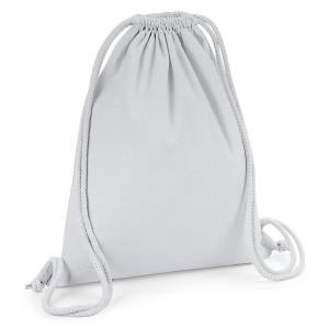 W260 Sac de gym en coton biologique de qualité — Gris clair