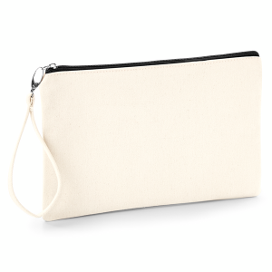 W520 Pochette en toile avec dragonne — Naturel/Noir
