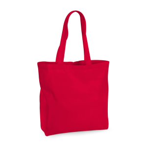 W265 Maxi sac Fourre-tout en Coton Biologique de Qualité — Rouge classique