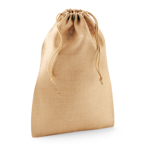 W415 Sac à cordelette en jute — Naturel