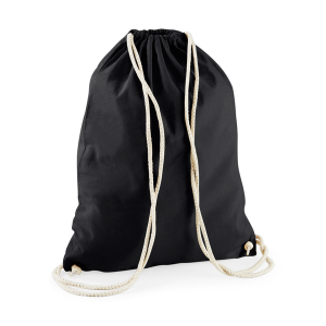 W910 Sac de Gym en Coton Recyclé — Noir
