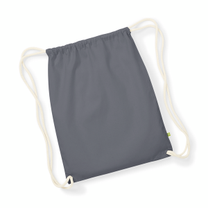 W810 sac de gym biologique Earthaware® — Gris graphite