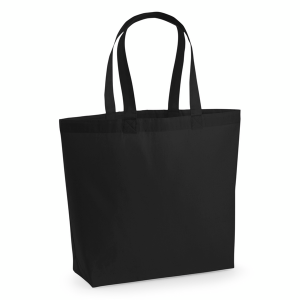 W225 Maxi sac fourre-tout en coton de qualité — Noir